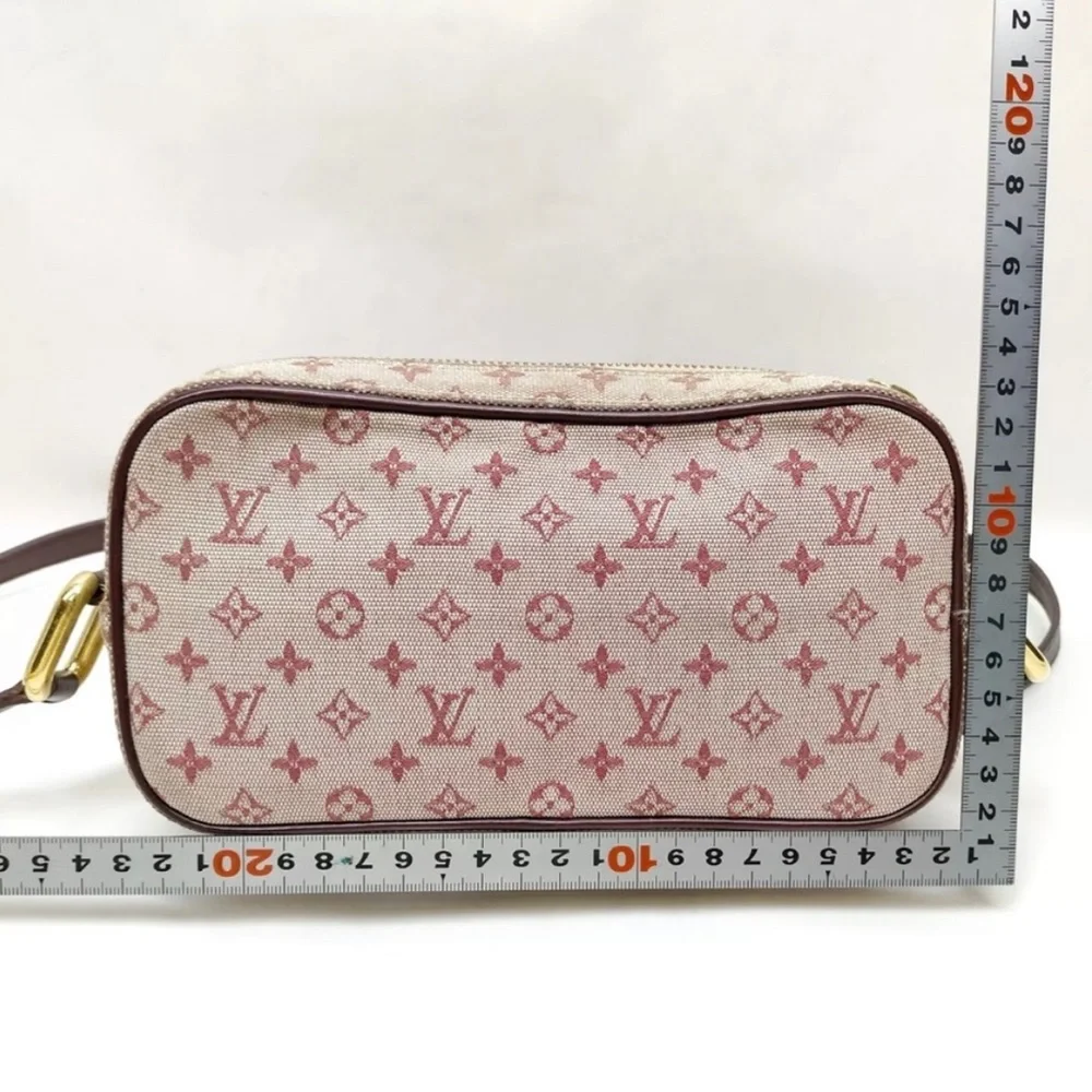 Authentic Louis Vuitton LV Shoulder Bag Juliette Red Monogram Minilin - Picture 4 of 15